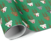 Kerstfeestdag in de omgeving van Pitbull Cadeaupapier (Rol Hoek)