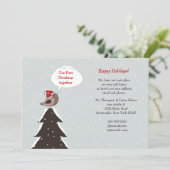 Kerstfeestdag in de toekomst feestdagenkaart (Staand voorkant)