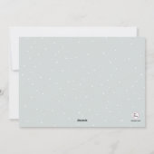 Kerstfeestdag in de toekomst feestdagenkaart (Achterkant)