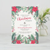 kerstfeestdag in de Waterverf Kaart (Staand voorkant)