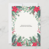 kerstfeestdag in de Waterverf Kaart (Achterkant)