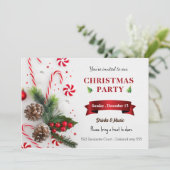 Kerstfeestdag in de waterverf kaart (Staand voorkant)