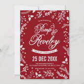 Kerstfeestdag in de winter in Cherry Kaart (Voorkant)