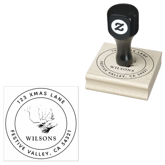 kerstfeestdag in feestdag rubberstempel (Gestempeld)