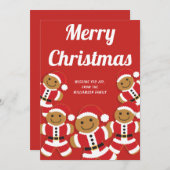 kerstfeestdag in Gingerbrood (Voorkant / Achterkant)