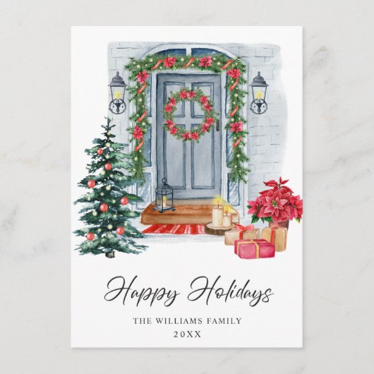 kerstfeestdag in het EP Feestdagenkaart (Voorkant)