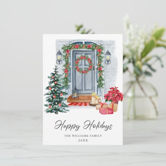 kerstfeestdag in het EP Feestdagenkaart (Staand voorkant)