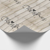 Kerstfeestdag in het Land Cute Holiday Cadeaupapier (Hoek)