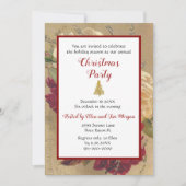  kerstfeestdag in het Roos Burgundy Kaart (Voorkant)