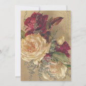  kerstfeestdag in het Roos Burgundy Kaart (Achterkant)