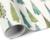 kerstfeestdag in het Vintage Cadeaupapier (Rol Hoek)