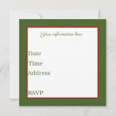 kerstfeestdag in het vizier kaart (Achterkant)