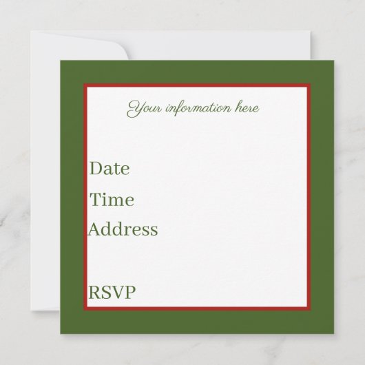 kerstfeestdag in het vizier kaart (Achterkant)