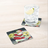 kerstfeestdag in het vizier kartonnen onderzetters (Insitu)