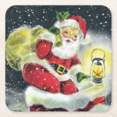 kerstfeestdag in het vizier kartonnen onderzetters (Voorkant)