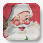 kerstfeestdag in het vizier papieren bordje (Voorkant)