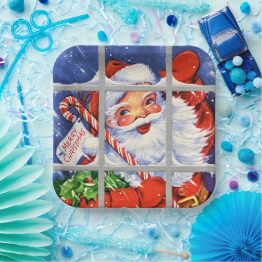 kerstfeestdag in het vizier papieren bordje (Feest)