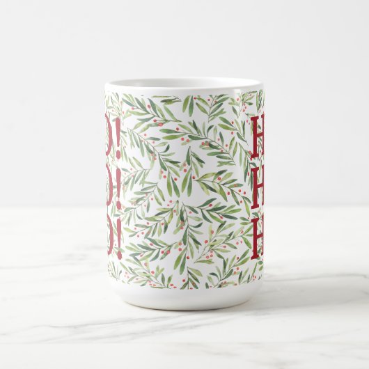 Kerstfeestdag in Holly en Berries Koffiemok (Center)