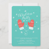 Kerstfeestdag in Hygge Mittens Kaart (Voorkant)