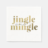 Kerstfeestdag in Jingle en Mingle Servetten (Voorkant)