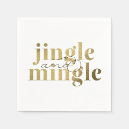 Kerstfeestdag in Jingle en Mingle Servetten