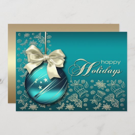 Kerstfeestdag in Kerstmis Kaart (Voorkant / Achterkant)