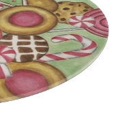 kerstfeestdag in koekjes snijplank (Hoek)