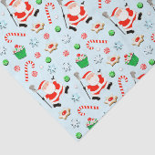 Kerstfeestdag in Lacrosse Sports Tissuepapier (Detail)