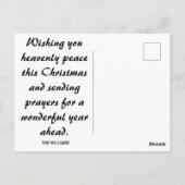 kerstfeestdag in Madonna en Child Angels Briefkaart (Achterkant)