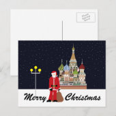 Kerstfeestdag in Moskou Briefkaart (Voorkant / Achterkant)