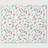 Kerstfeestdag in New York City Architecture Cadeaupapier (Vlak)