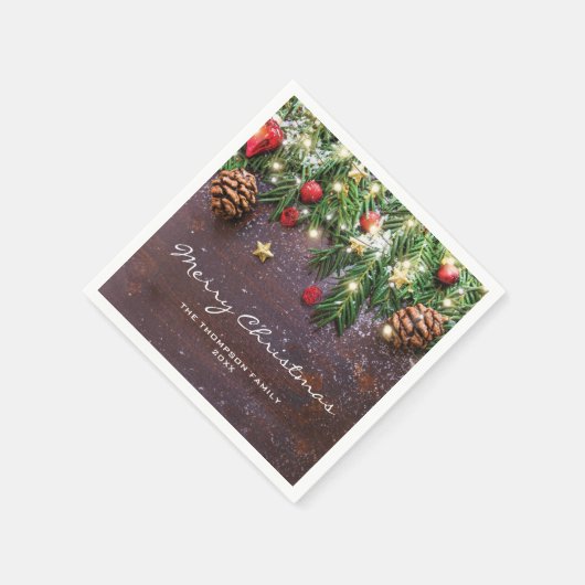 Kerstfeestdag in Oostenrijk Servetten (Hoek)