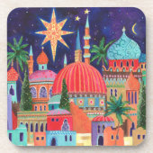 Kerstfeestdag in Oriental City Bier Onderzetter (Voorkant)