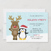 kerstfeestdag in Penguin Kaart (Voorkant)