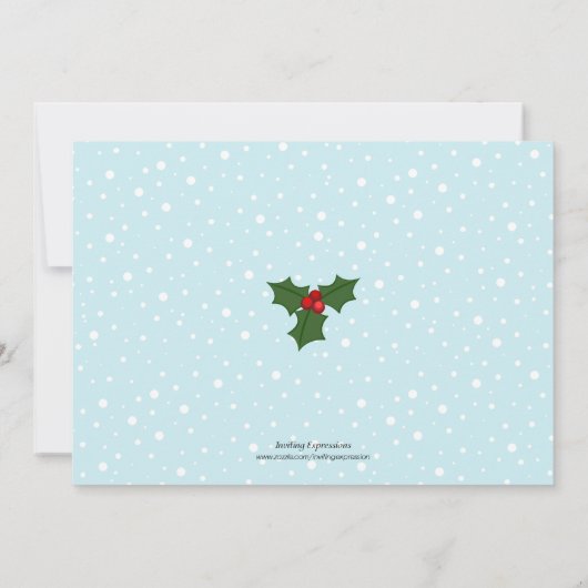 kerstfeestdag in Penguin Kaart (Achterkant)