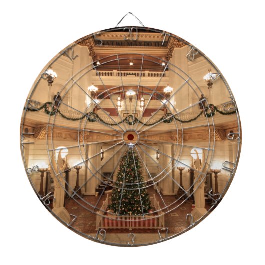 Kerstfeestdag in Pennsylvania State Capitol Dartbord (Voorkant)