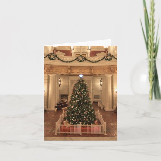 Kerstfeestdag in Pennsylvania State Capitol Feestdagen Kaart (Voorkant)