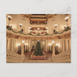 Kerstfeestdag in Pennsylvania State Capitol Feestdagenkaart