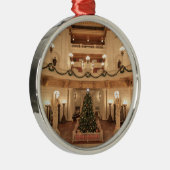 Kerstfeestdag in Pennsylvania State Capitol Metalen Ornament (Rechts)