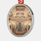 Kerstfeestdag in Pennsylvania State Capitol Metalen Ornament (Links)