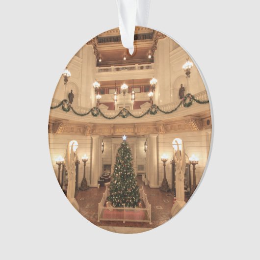 Kerstfeestdag in Pennsylvania State Capitol Ornament (voorkant)