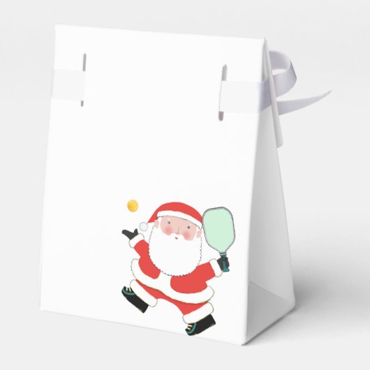 Kerstfeestdag in Pickleball Bedankdoosjes (Achterkant)