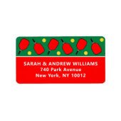 Kerstfeestdag in Pickleball Etiket (Voorkant)