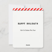 Kerstfeestdag in Pickleball Feestdagenkaart (Achterkant)