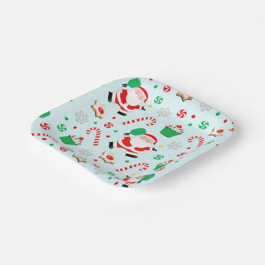 Kerstfeestdag in Pickleball Papieren Bordje (Gebogen)