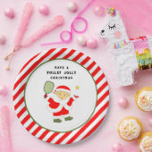 Kerstfeestdag in Pickleball Papieren Bordje (Feest)