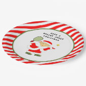 Kerstfeestdag in Pickleball Papieren Bordje (Gekanteld)