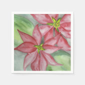 Kerstfeestdag in Poinsettia Servet (Voorkant)