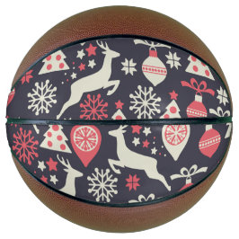  kerstfeestdag in Retro Basketbal