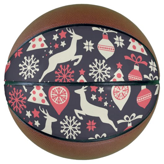  kerstfeestdag in Retro Basketbal (Voorkant)